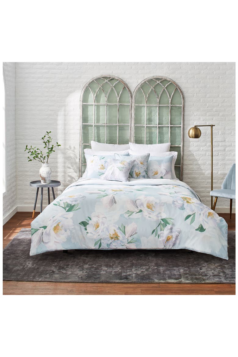 Wilderness Duvet & Sham Set, Main, color, BLUE