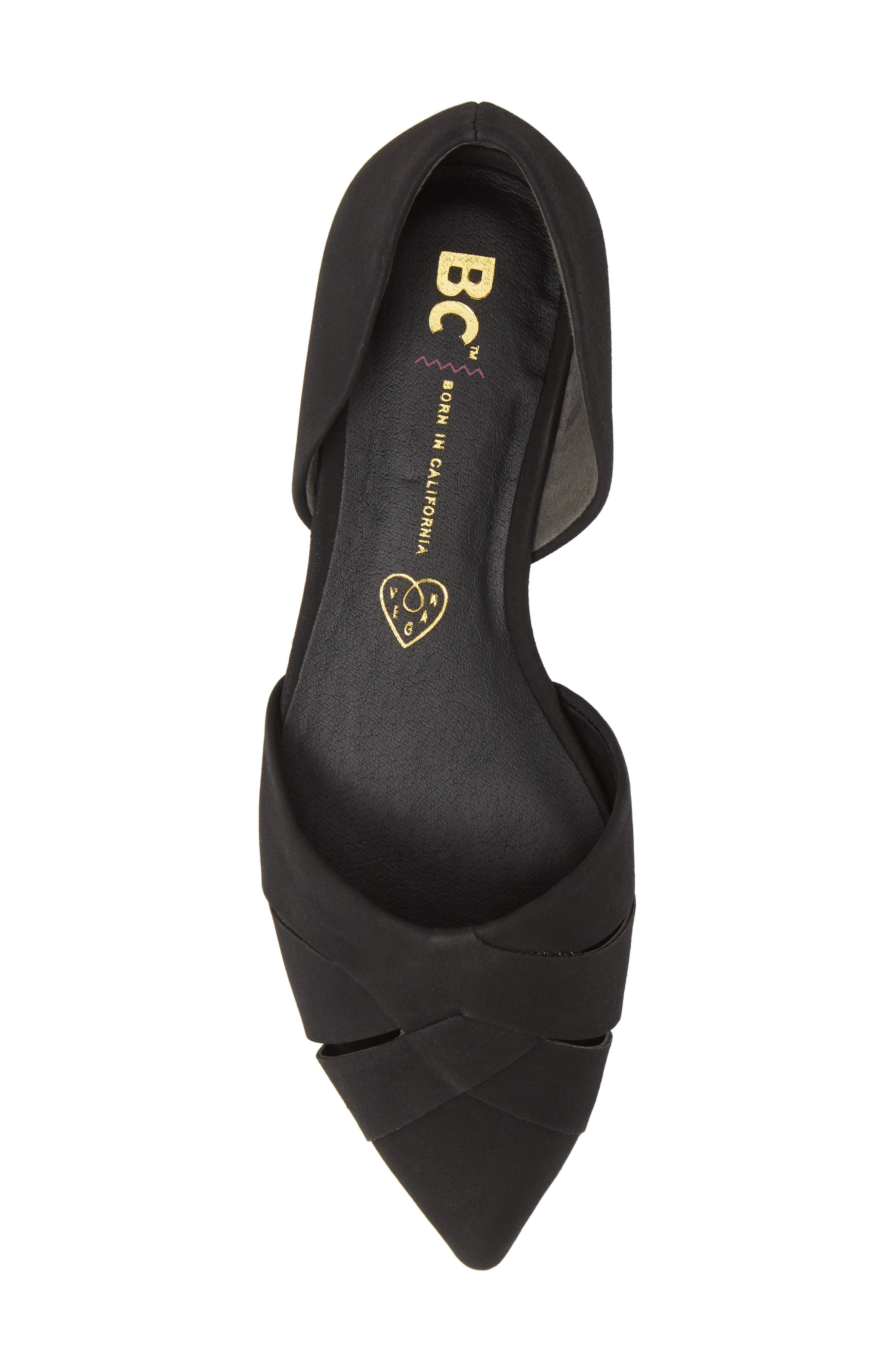 BC Footwear Focal Point Vegan Pointy Toe Flat, Alternate, color, 