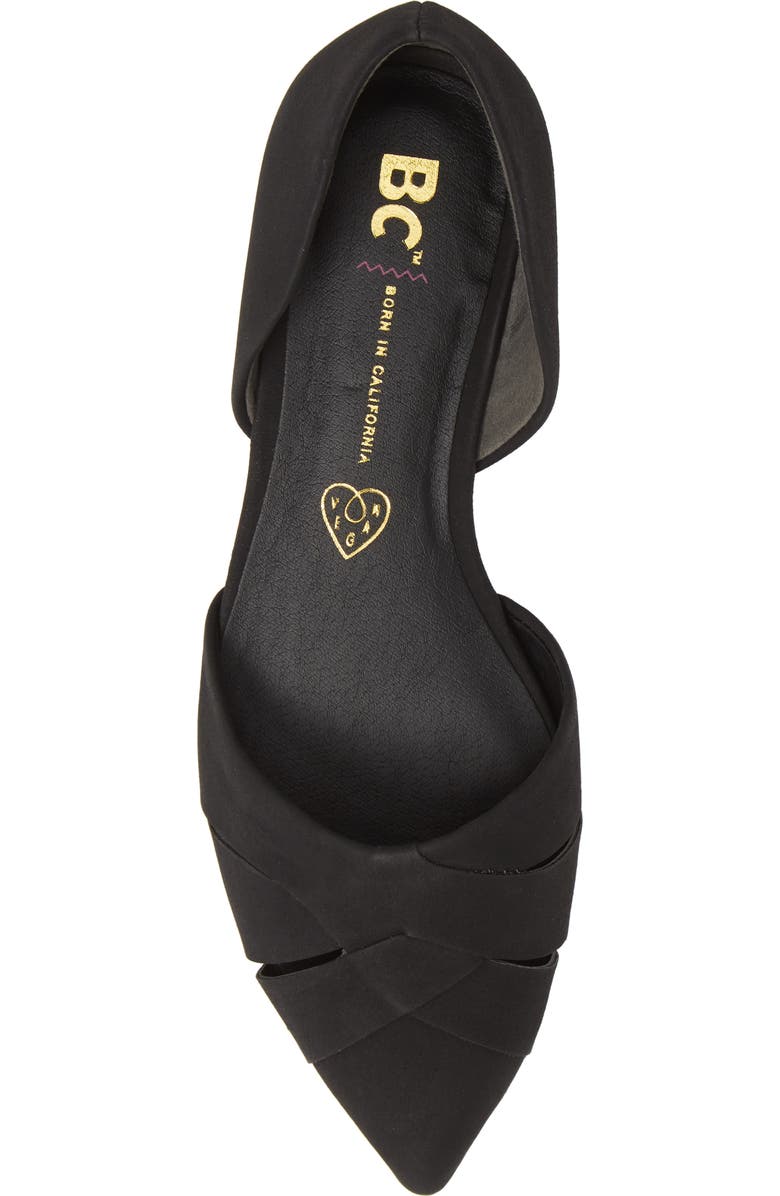 BC Footwear Focal Point Vegan Pointy Toe Flat, Alternate, color,