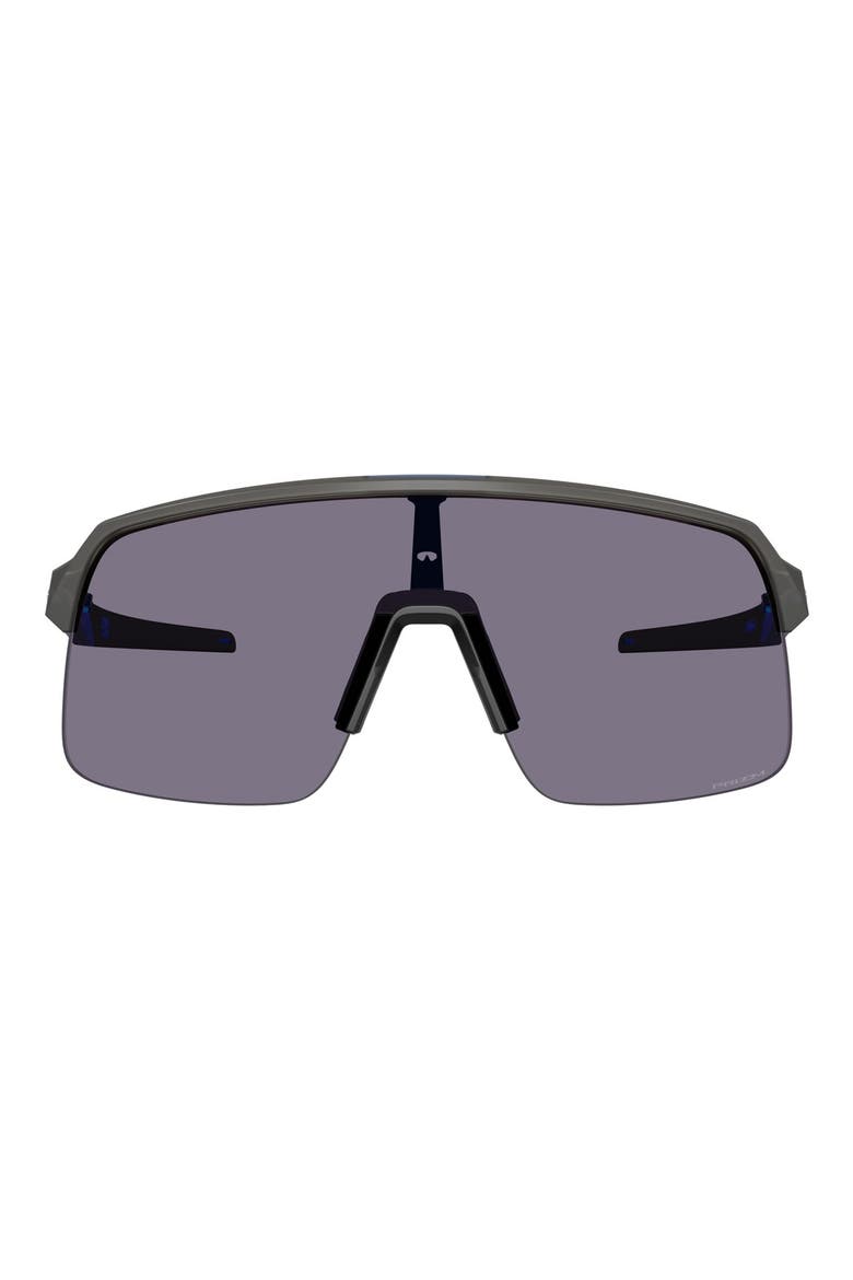Sutro Lite Low Bridge Fit 139mm Prizm™ Semi Rimless Wrap Shield Sunglasses, Main, color, SMOKE