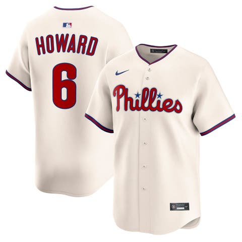 Men's Nike Ryan Howard Cream Philadelphia Phillies Alternate 2 Retired Limited Player Jersey