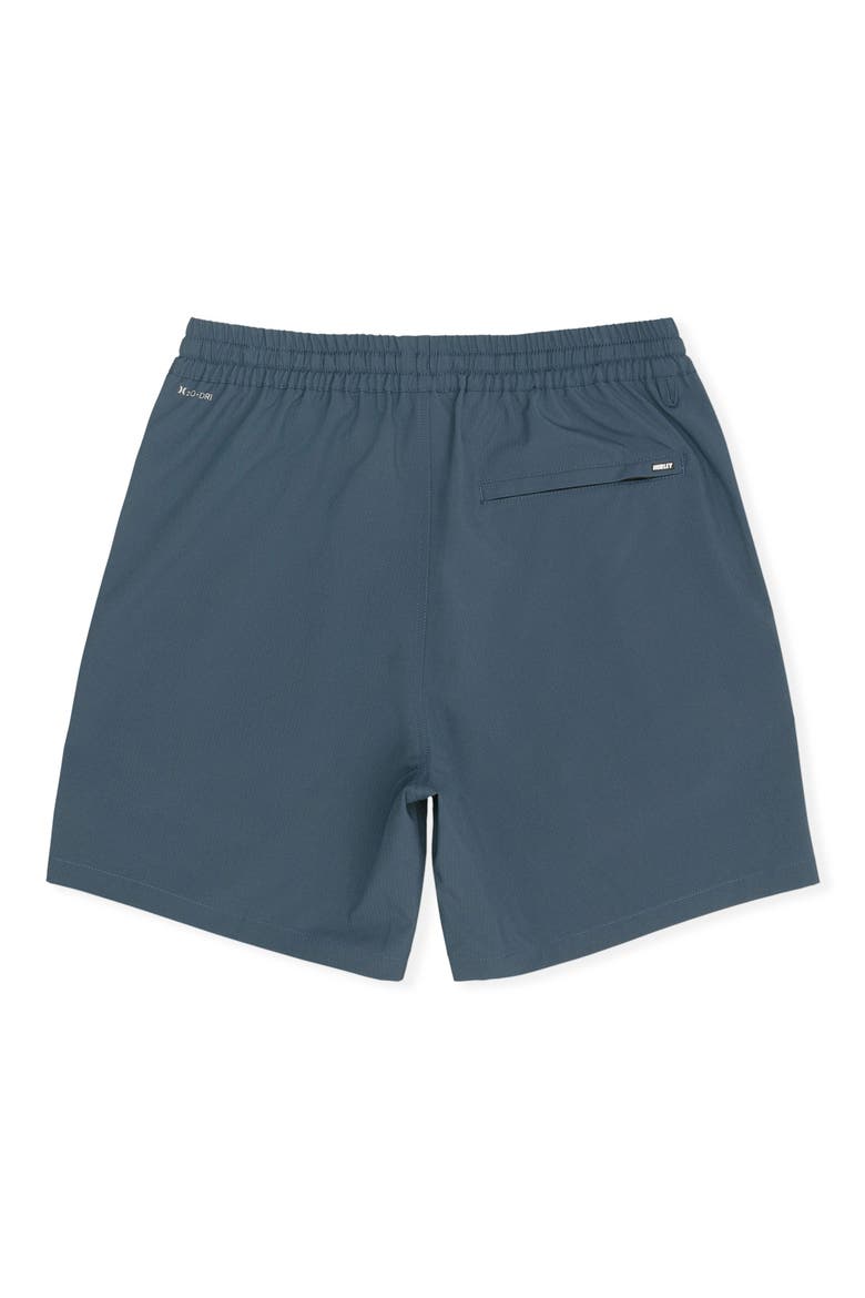 Trek Stretch Drawstring Shorts, Alternate, color, DESTROYER