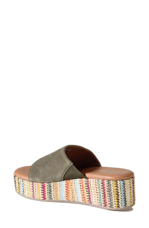 Diba True Rock Steady Platform Slide Sandal In Brown