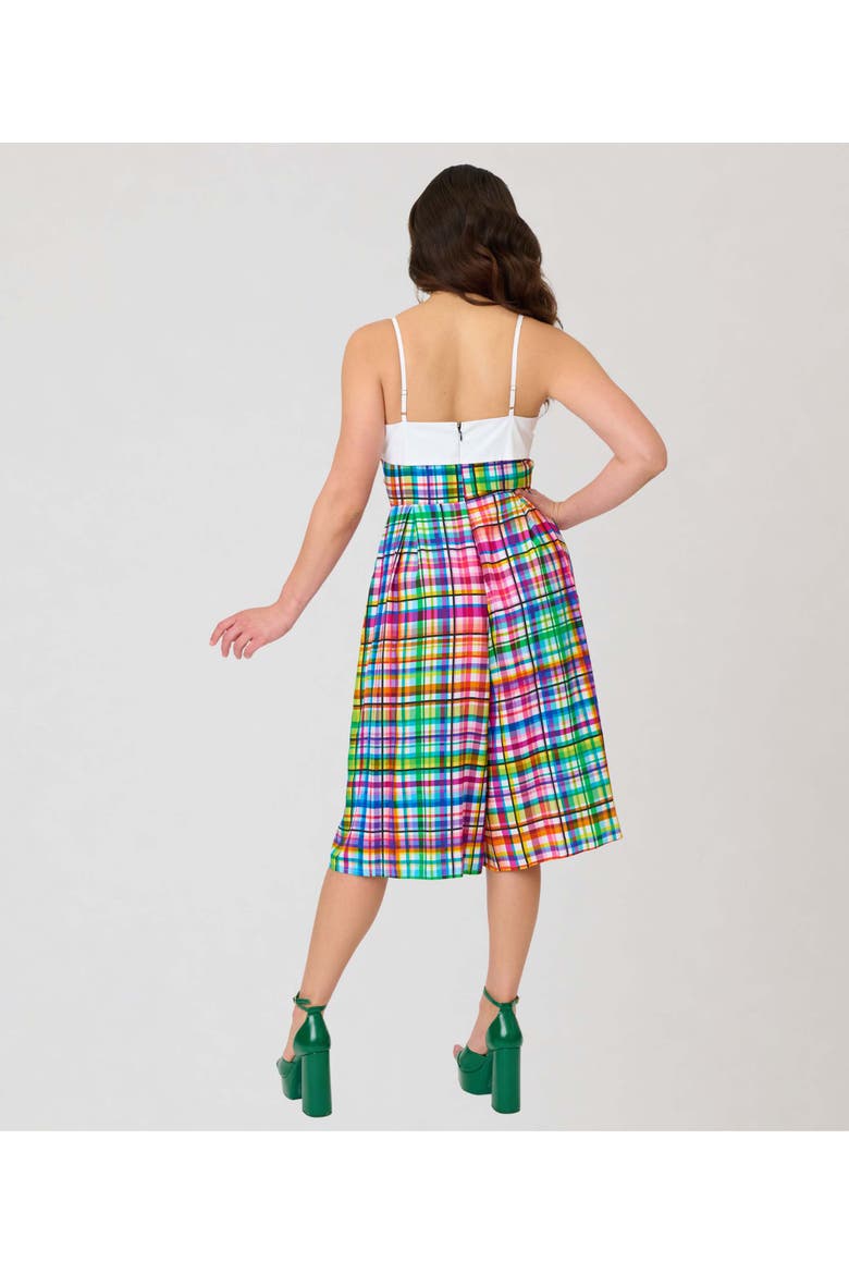 Wide Leg Nancy Romper, Alternate, color, White Plaid