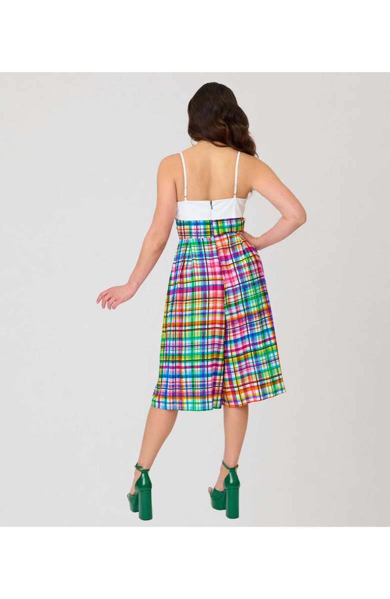 Unique Vintage Wide Leg Nancy Romper, Alternate, color, White Plaid