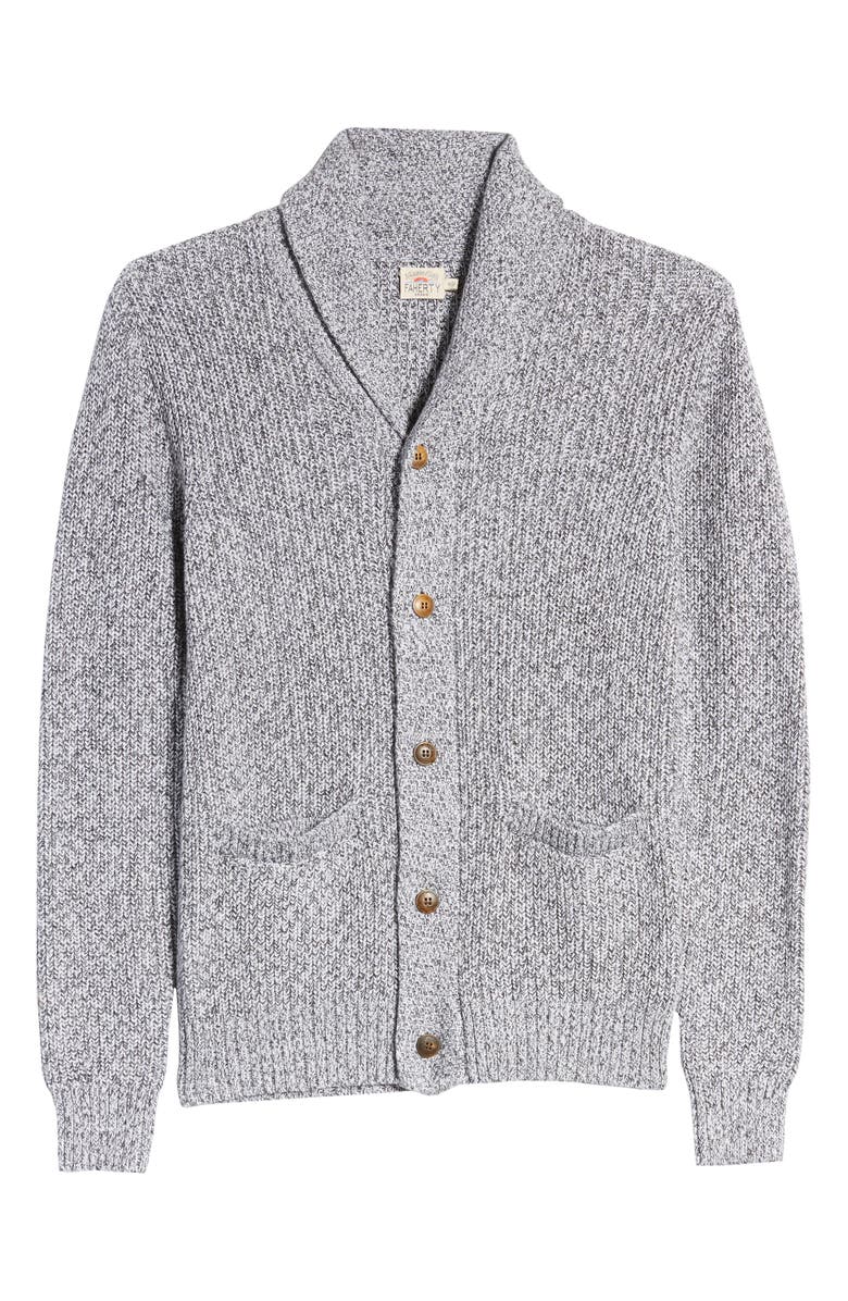 Faherty Marled Cotton & Cashmere Cardigan, Alternate, color,