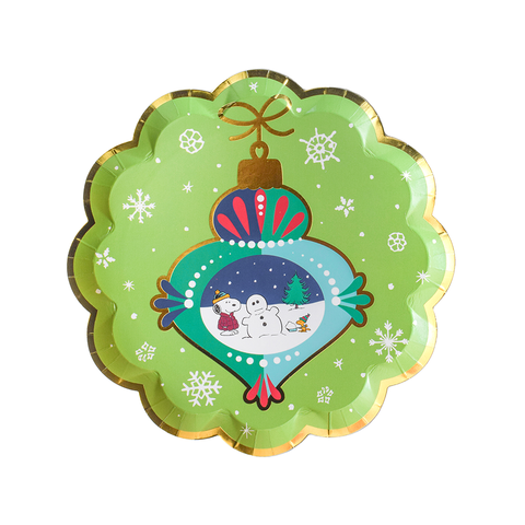 Snoopy's Seasons Greetings Scalloped Dessert Plates
