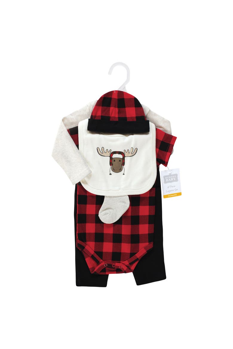 Infant Apparel Set in Soft Cotton, Alternate, color, Winter Moose
