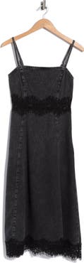 rag & bone Bella Lace Denim Slipdress