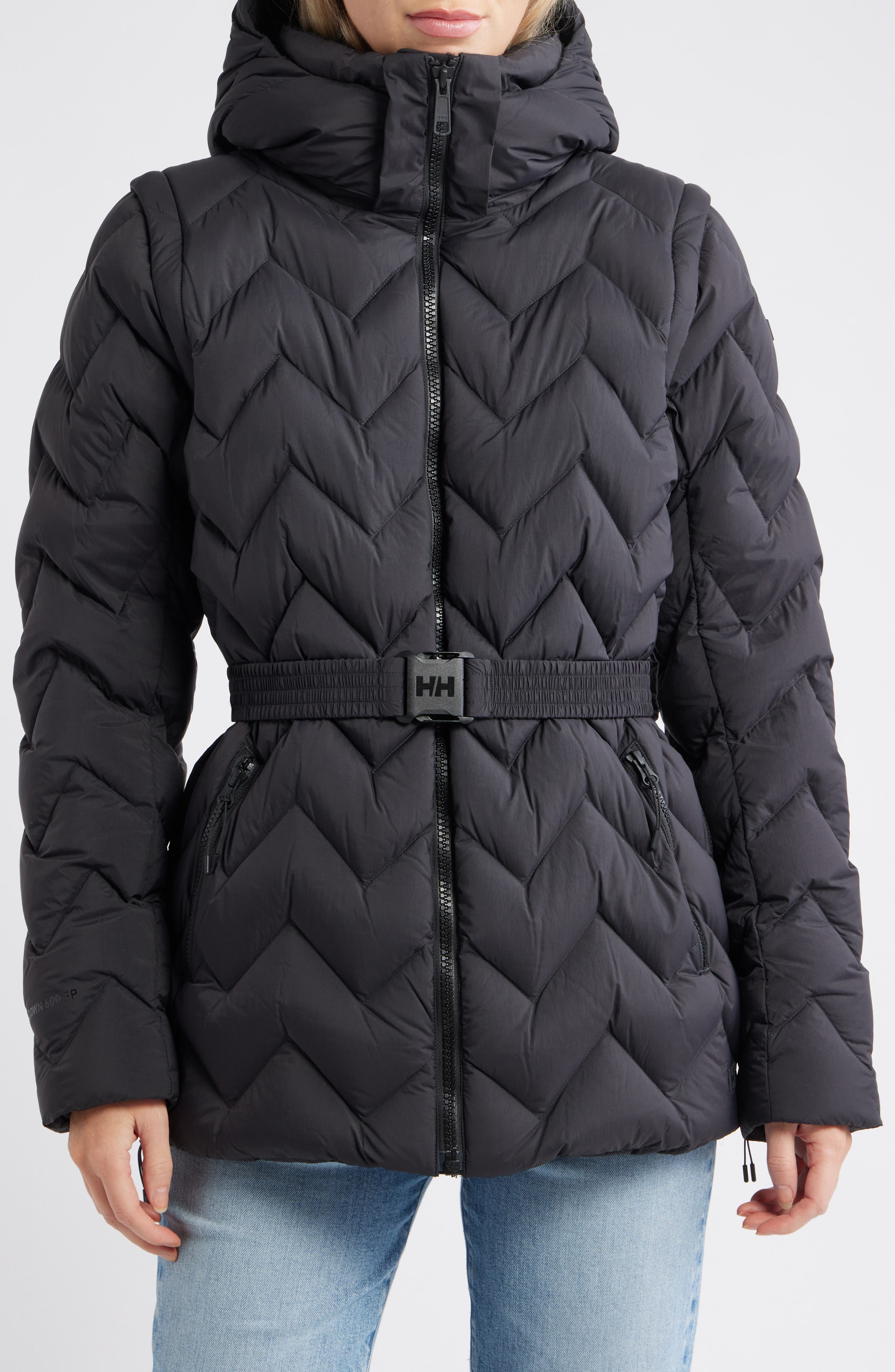 Helly Hansen Winter Bliss Modular 600 Fill Power Down Jacket in Black 
