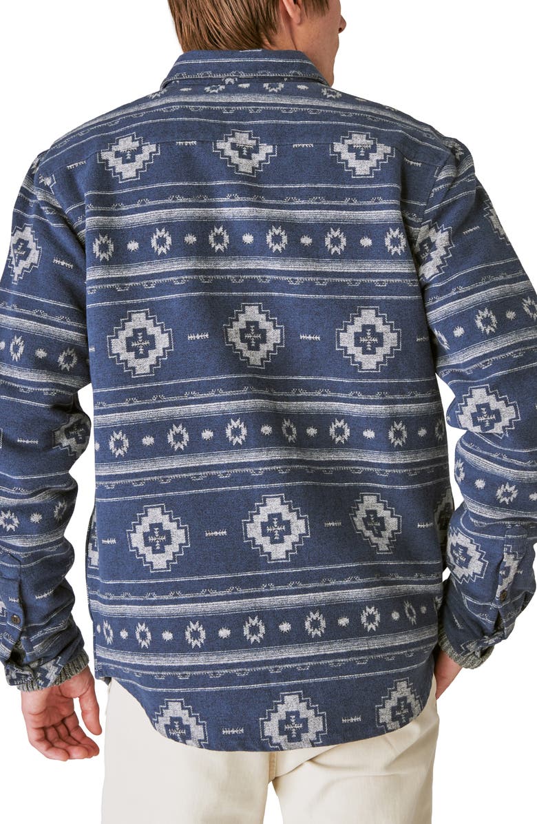 Lucky Brand Jacquard Woven Utility Button-Up Shirt, Alternate, color,