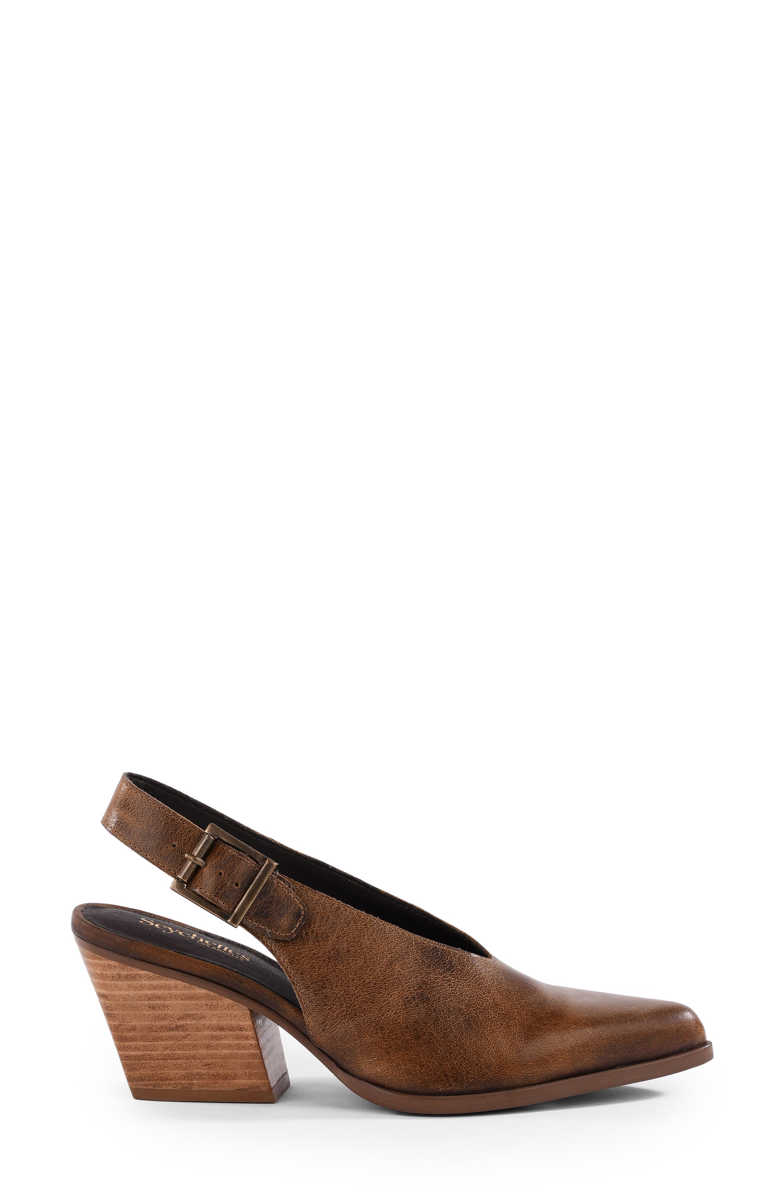 Baby Faced II Pointed Toe Slingback Pump, Alternate, color, BROWN