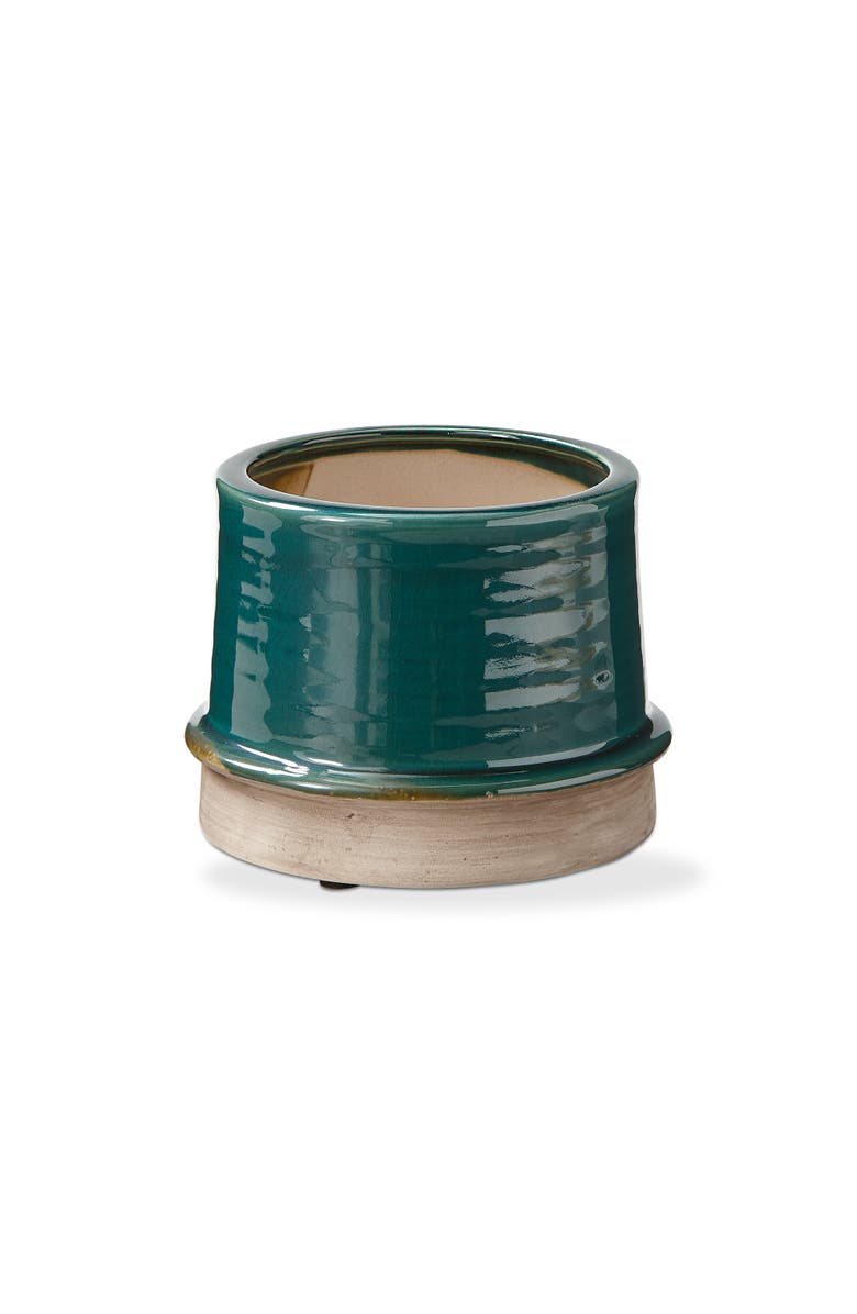 tag Medium Green Glazed Stoneware Radius Planter for 4" Pot, Main, color, Green