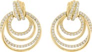 EFFY 14K Yellow Gold Diamond Multi Circle Drop Earrings