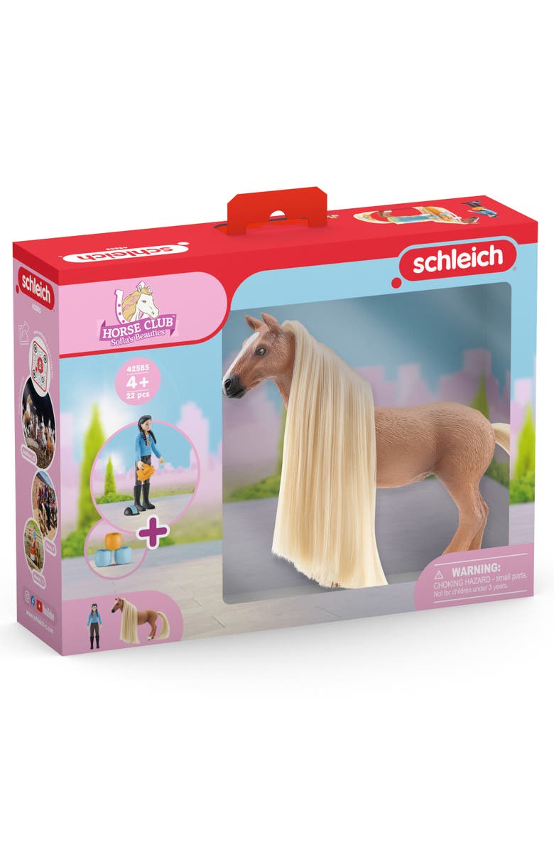 Schleich Sofia's Beauties Starter Set Kim & Caramelo, 8pc Playset, Alternate, color, Multicolored