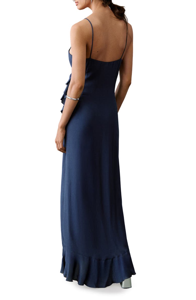 MANGO TEEN Ruffle Maxi Dress, Alternate, color, 