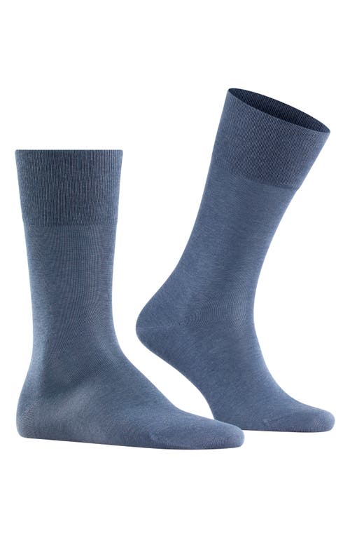Falke Tiago Organic Cotton Dress Socks In Blue