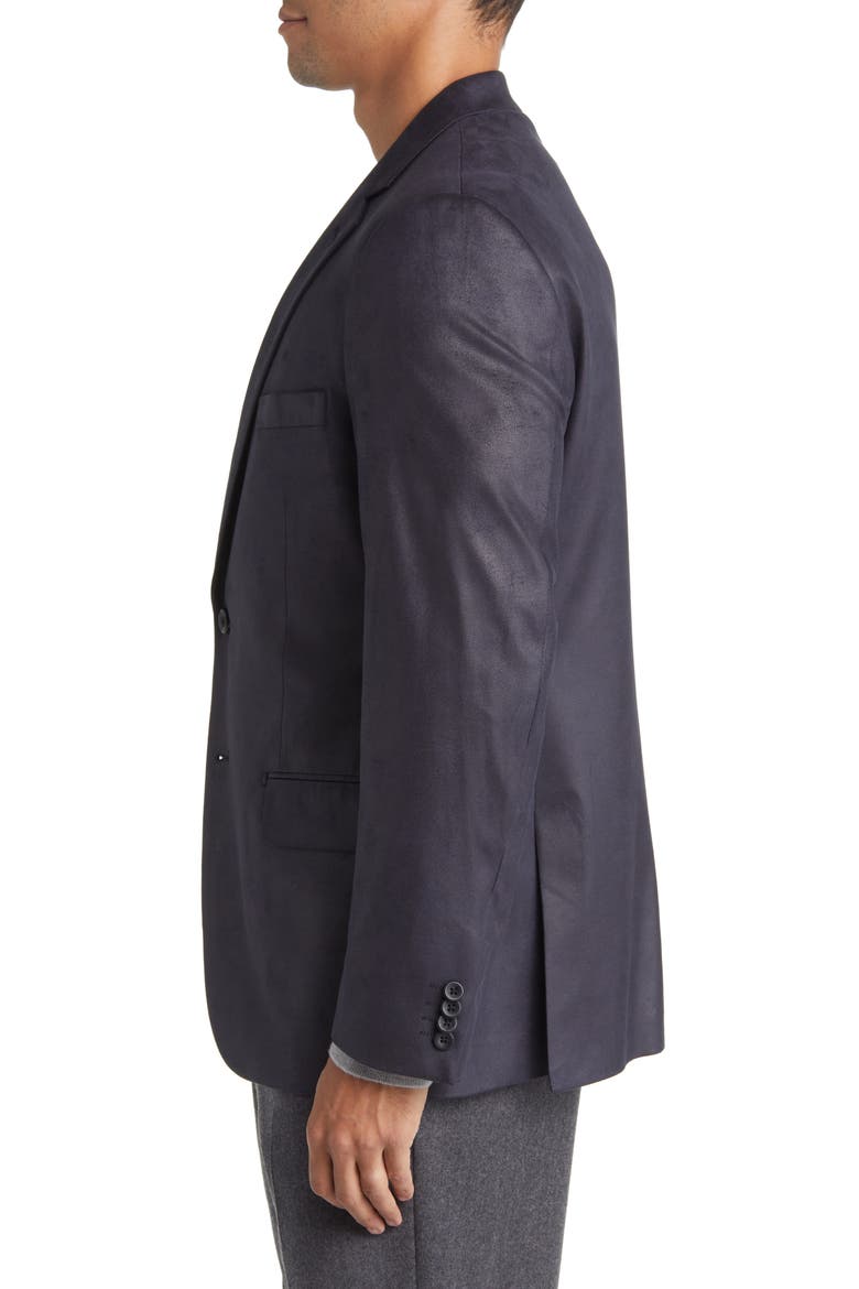 Norris Faux Suede Blazer, Alternate, color, BLUE