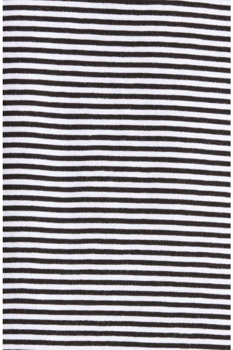 Striped Organic Cotton T-shirt, Alternate, color, BLKWH
