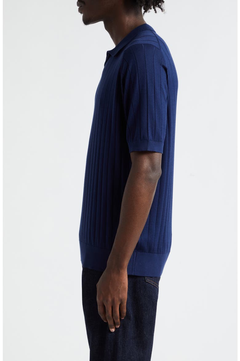 Roper Skipper Cotton Polo Sweater, Alternate, color, FRENCH NAVY