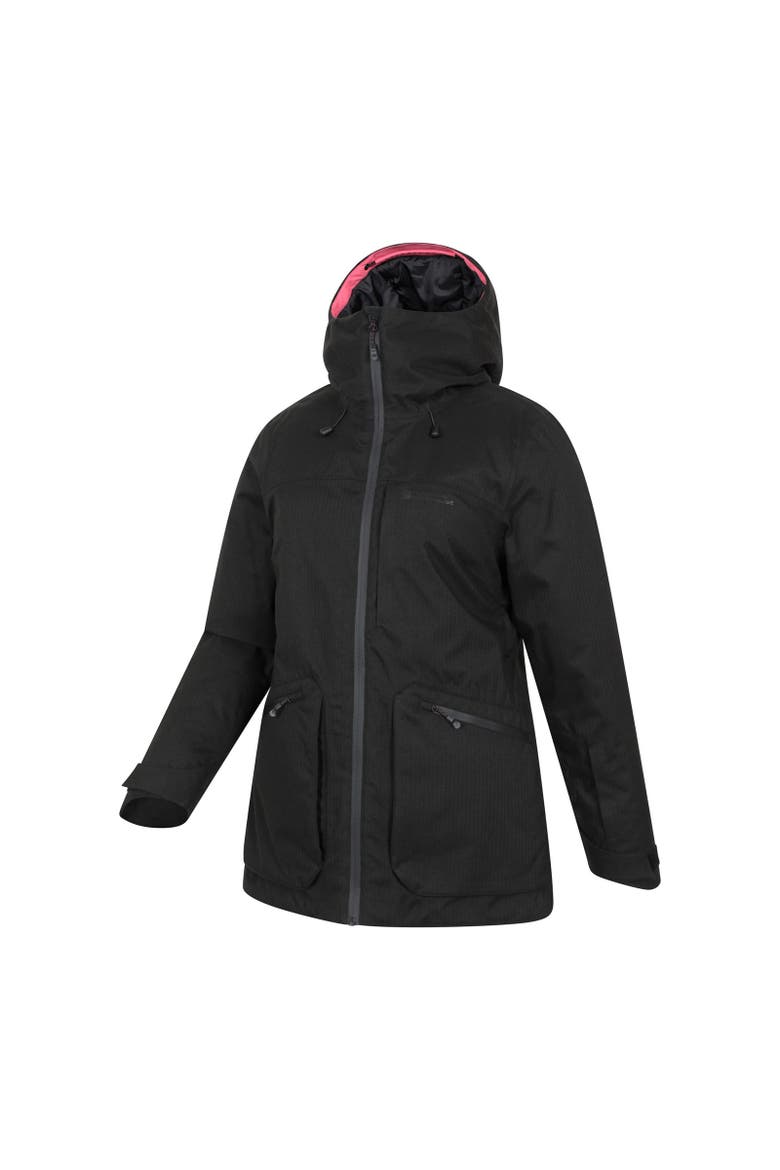 Verbier Textured Waterproof Ski Jacket, Alternate, color, Black