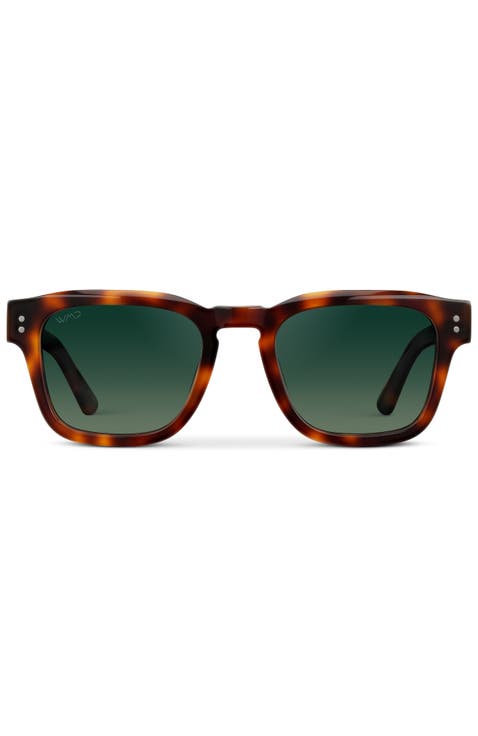 Wayne - 50mm Rectangular Polarized Sunglasses