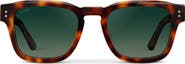 WMP Eyewear Wayne - 50mm Rectangular Polarized Sunglasses