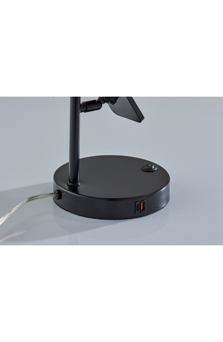 ADESSO LIGHTING Wyatt Supercharger Desk Lamp, Alternate, color, Black