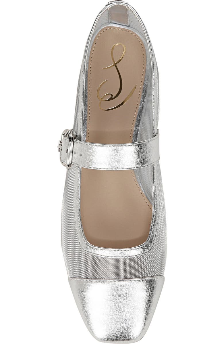 Sam Edelman Miranda Mary Jane Flat, Alternate, color, Soft Silver