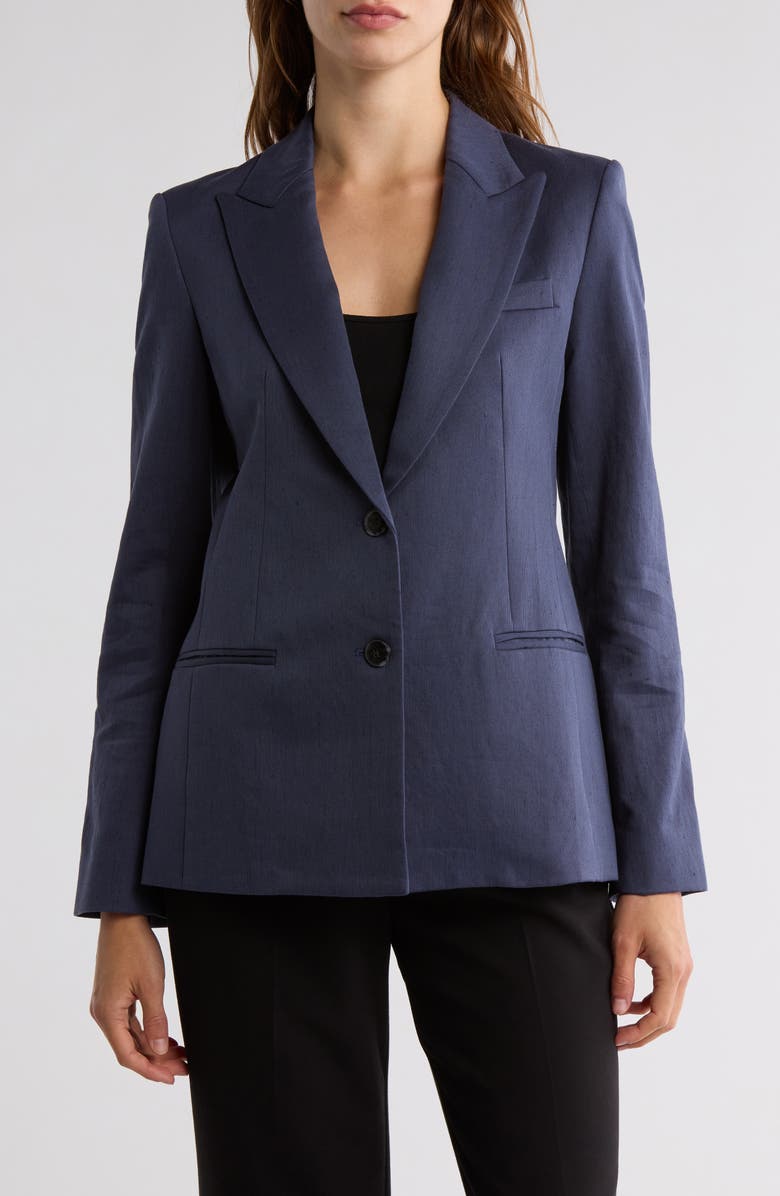 TWP Husband Peak Lapel Blazer, Main, color, Indigo