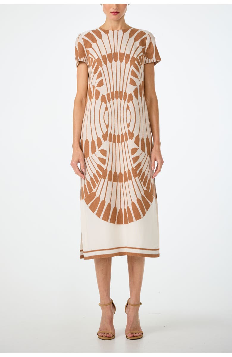 Trina Turk Sugarita Printed Midi T-Shirt Dress, Main, color, Poplar/Doe