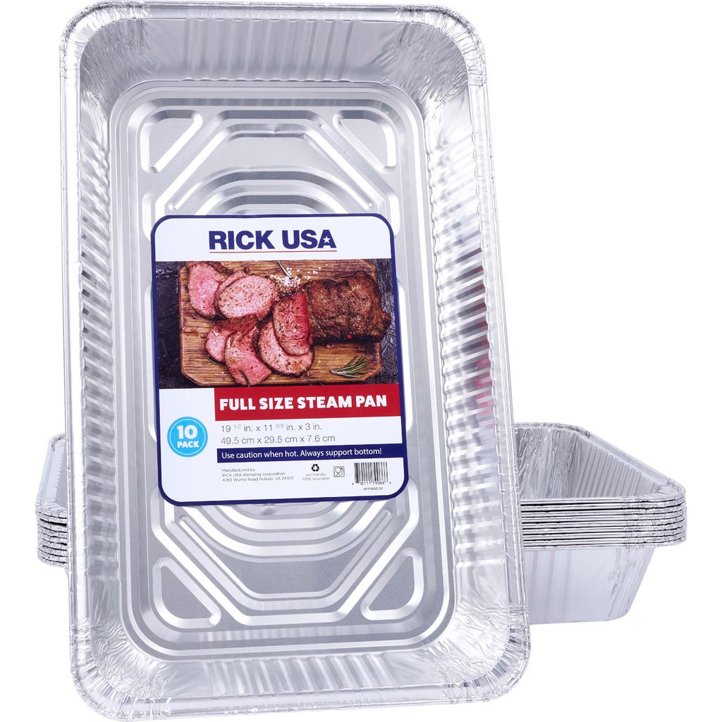 RICK USA Full Size Steam Pan 10pk in Silver  product