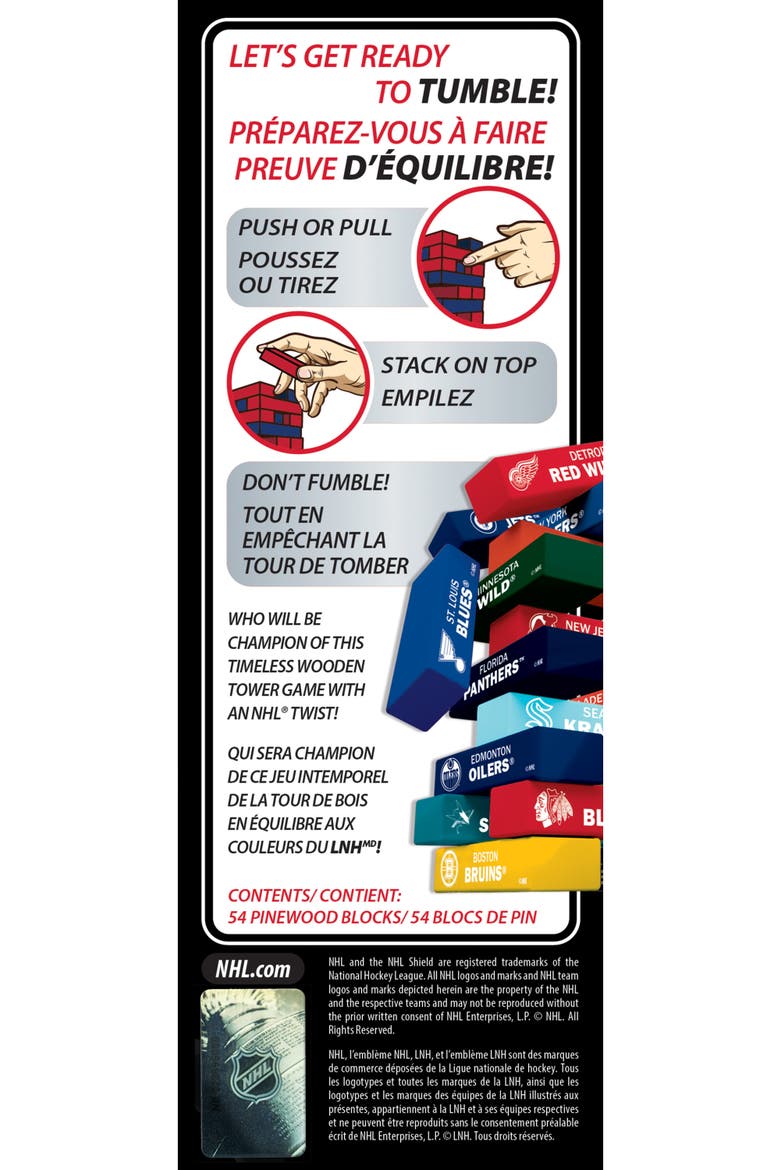 NHL Tumble Tower - All Teams, Alternate, color, Multicolor