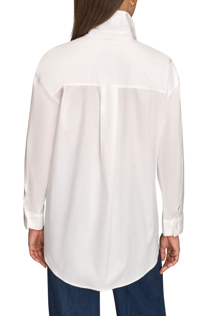 Donna Karan New York Long Sleeve Button-Up Shirt, Alternate, color, White