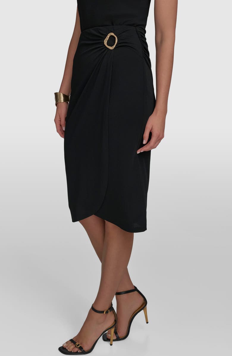 Donna Karan New York Faux Wrap Skirt, Alternate, color, 