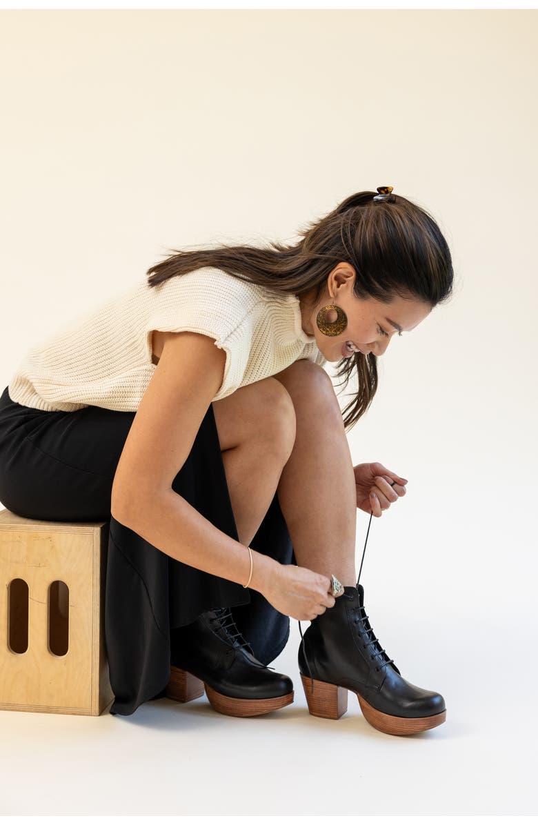 Fortress Bernadette Lace-Up Platform Boot, Alternate, color,