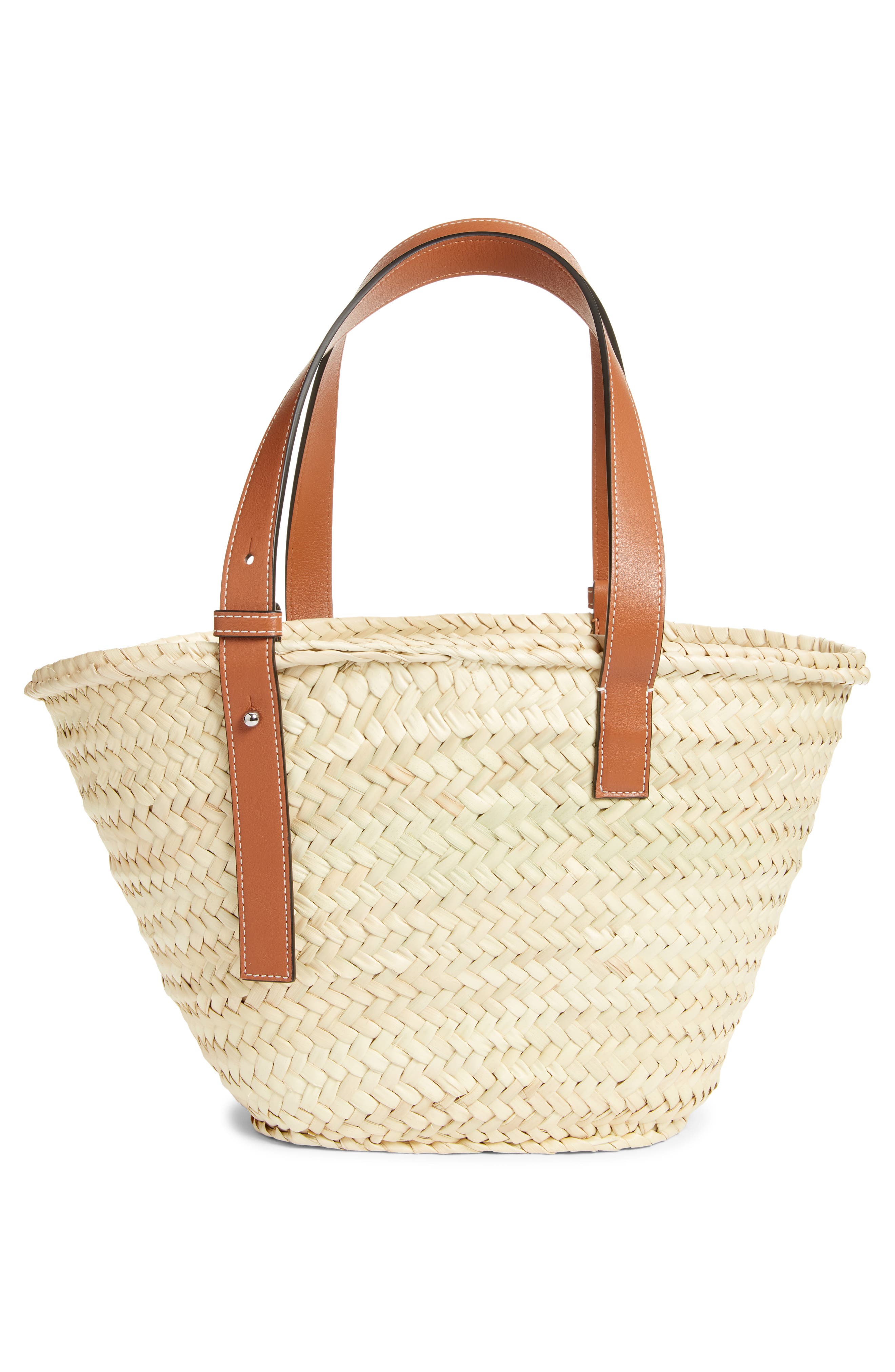 Loewe x Paula's Ibiza Palm Leaf Basket Bag, Alternate, color, 