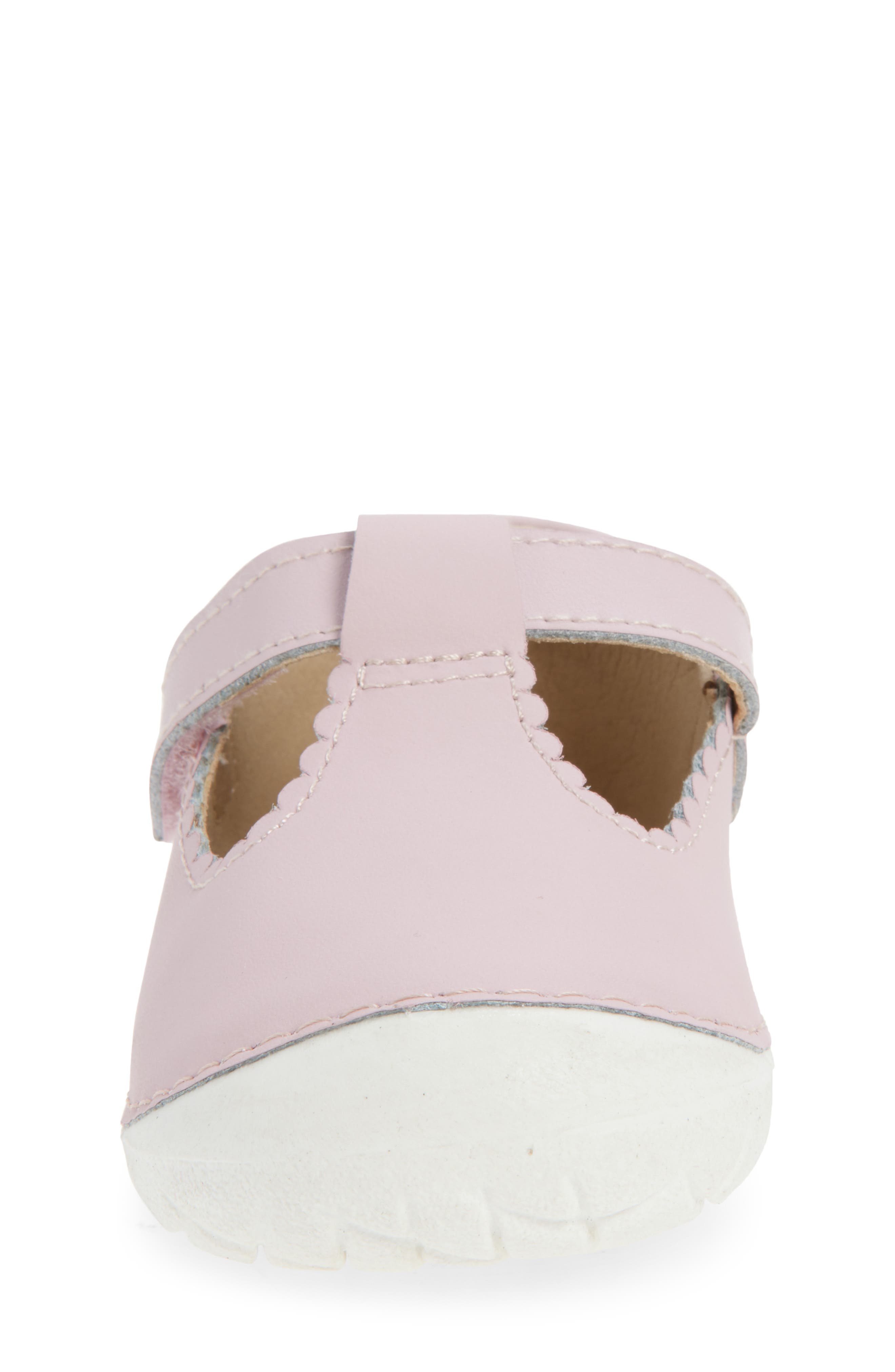 OLD SOLES Pave T-Strap Sneaker, Alternate, color, Chalk Pink / Snow