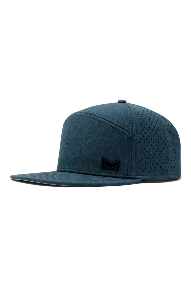 Trenches Icon Hydro Performance Snapback Hat, Main, color, HEATHER OCEAN