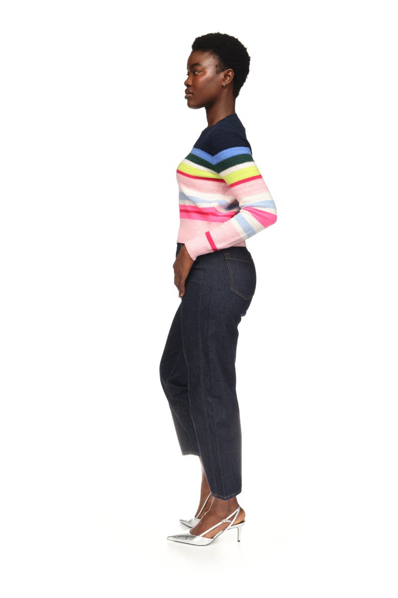 Maya Crewneck Sweater, Alternate, color, Navy