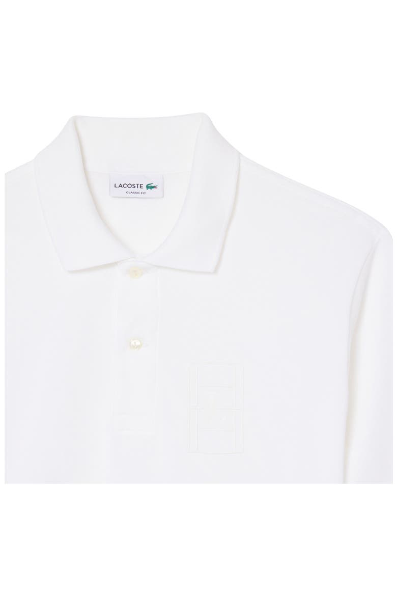 Cotton Piquè Polo, Alternate, color, WHITE