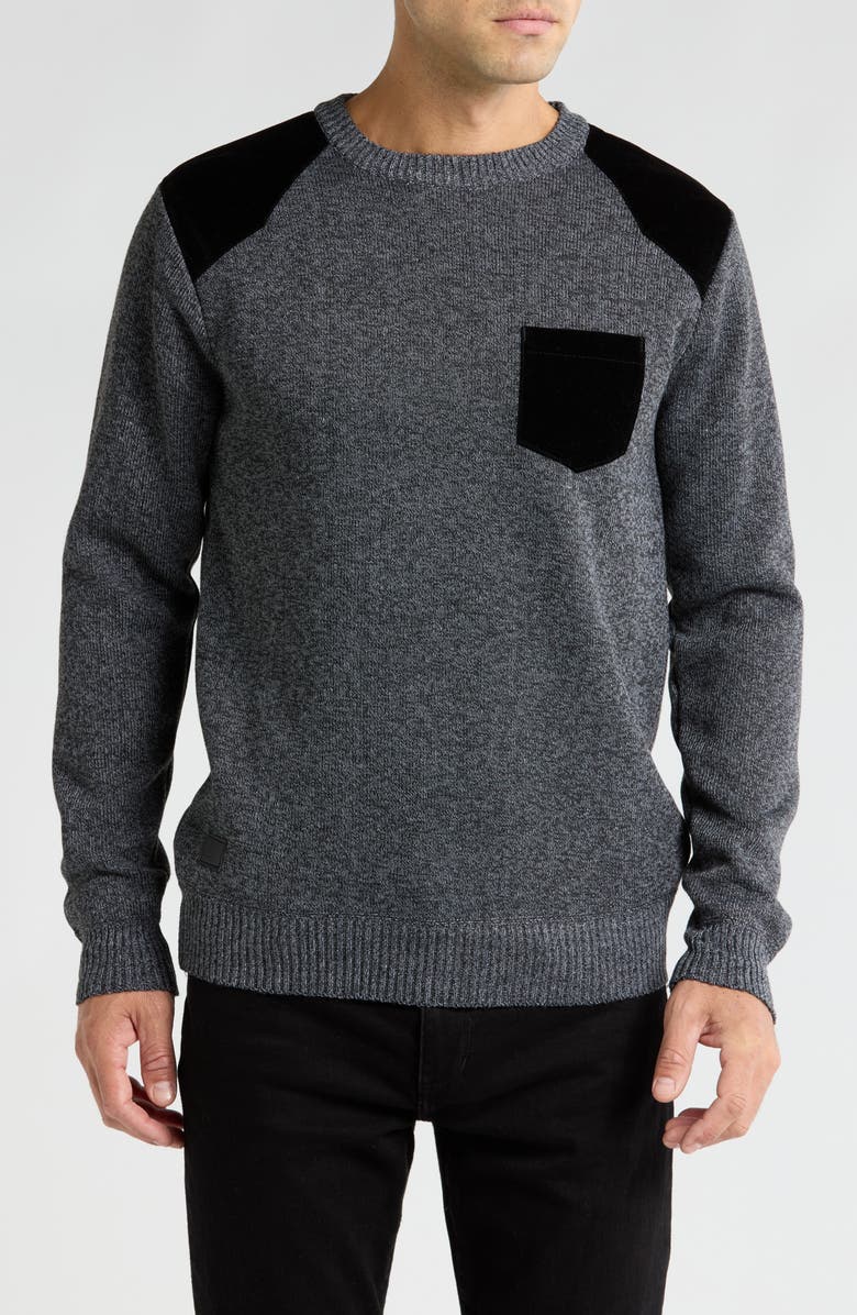 Buffalo Jeans Corduroy Patch Pocket Pullover Sweater, Main, color, 