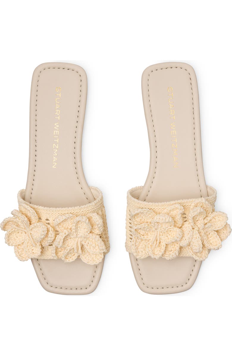 Stuart Weitzman Lotus Slide Sandal, Alternate, color, Chalk