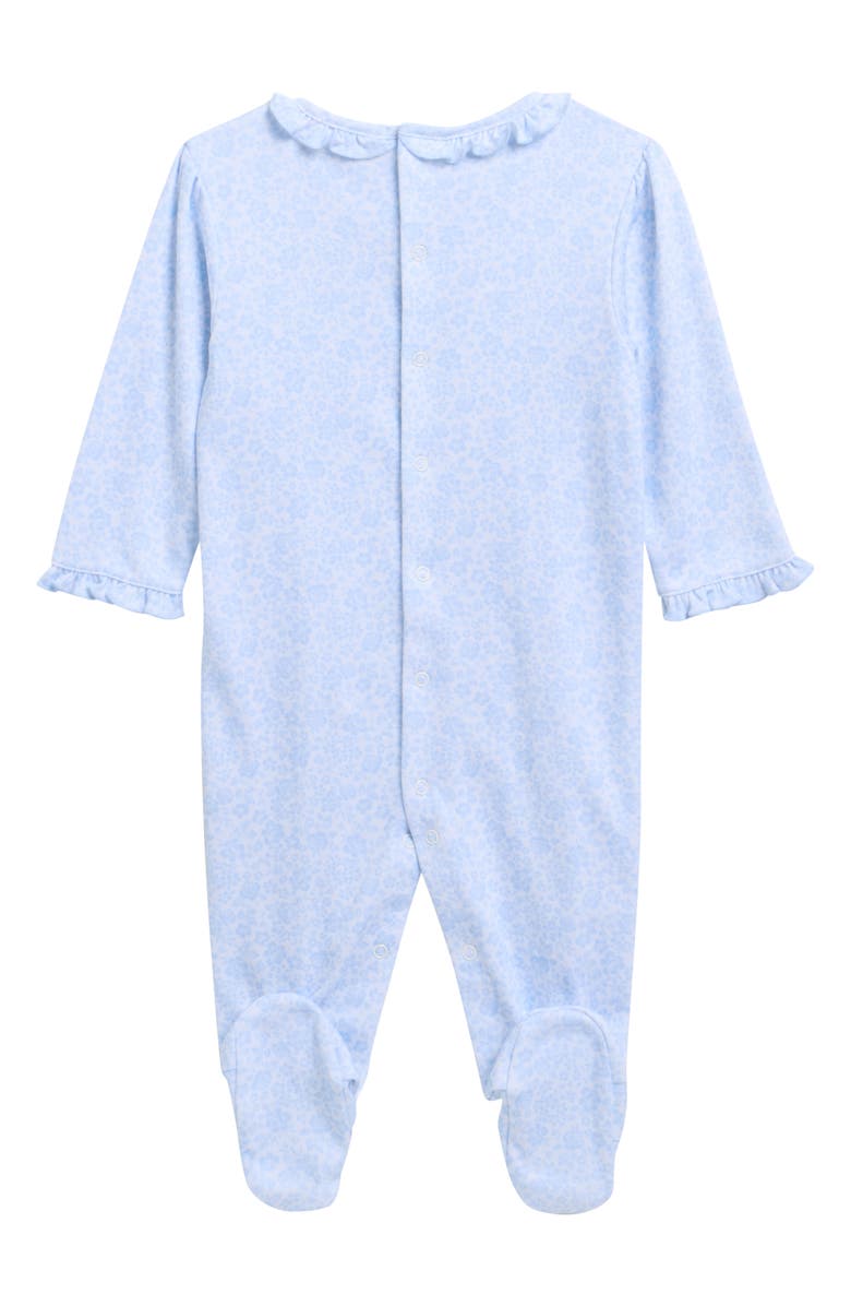 Kissy Kissy Smocked Footie, Alternate, color, Light Blue