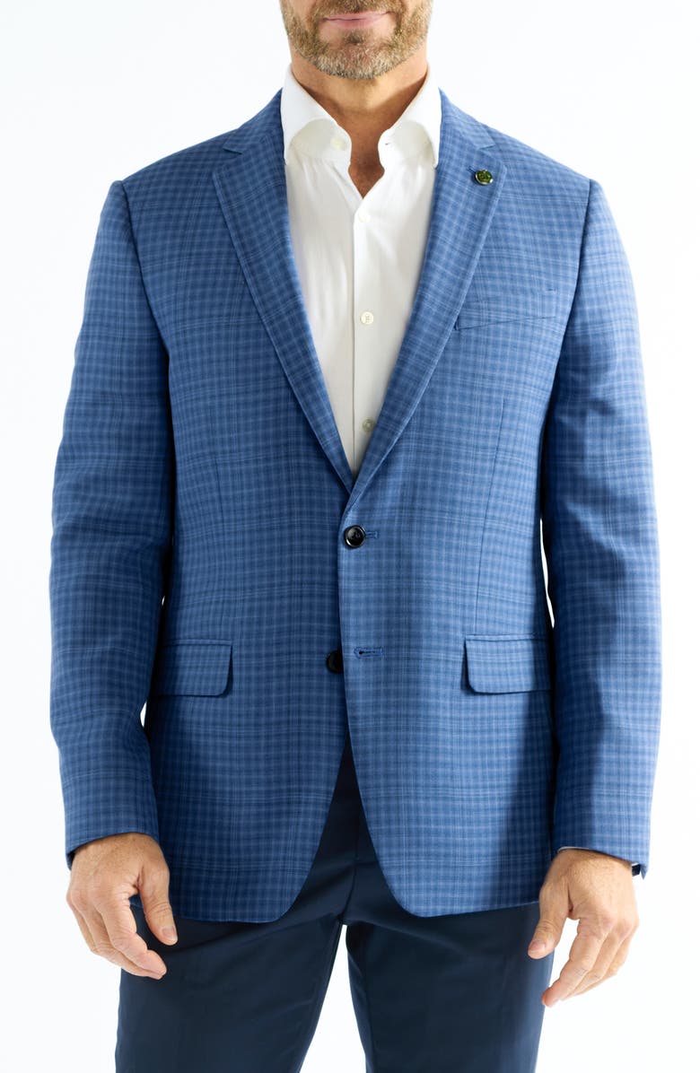 CRICKETEER Check Wool Blend Sport Coat, Main, color, 