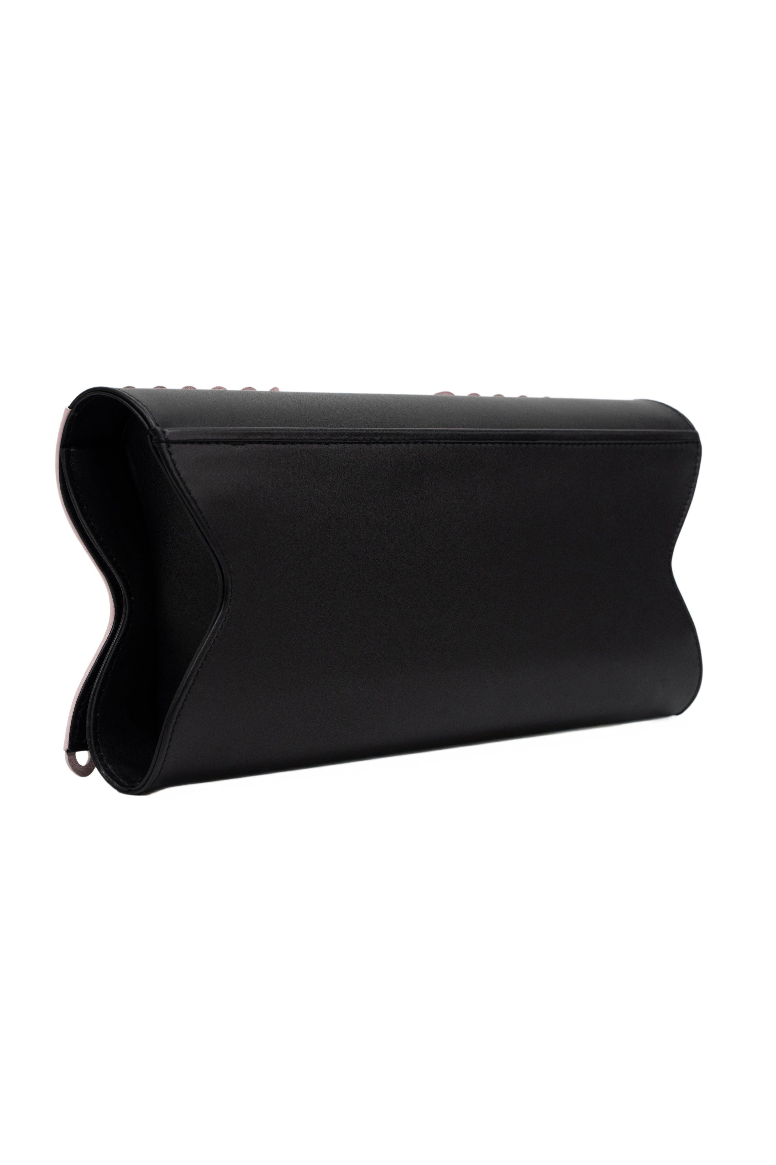 PERRIN PARIS Le Corset Perforé Clutch, Alternate, color, Puff Pink / Black