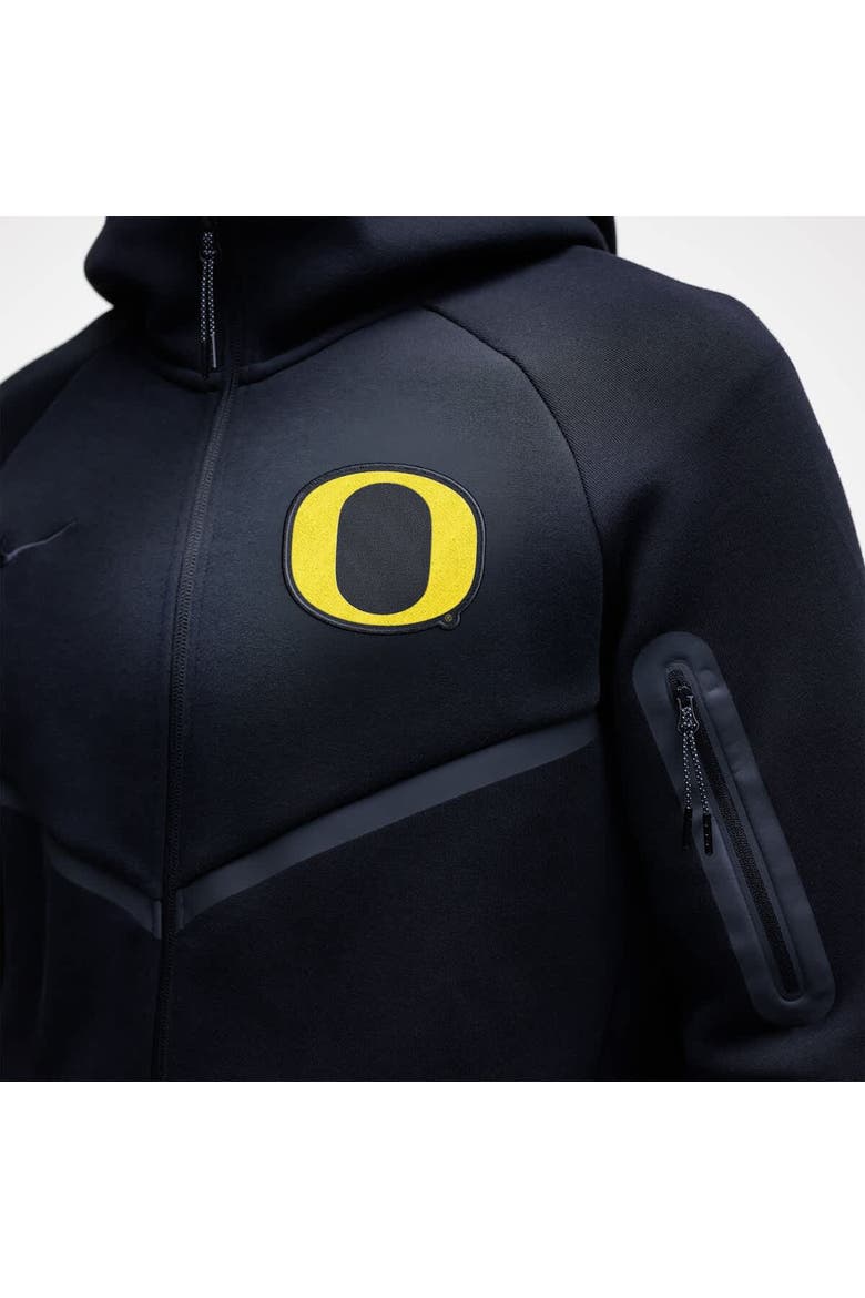 Men's Nike Black Oregon Ducks Tech Fleece Full-Zip Windrunner Hoodie, Alternate, color, Black