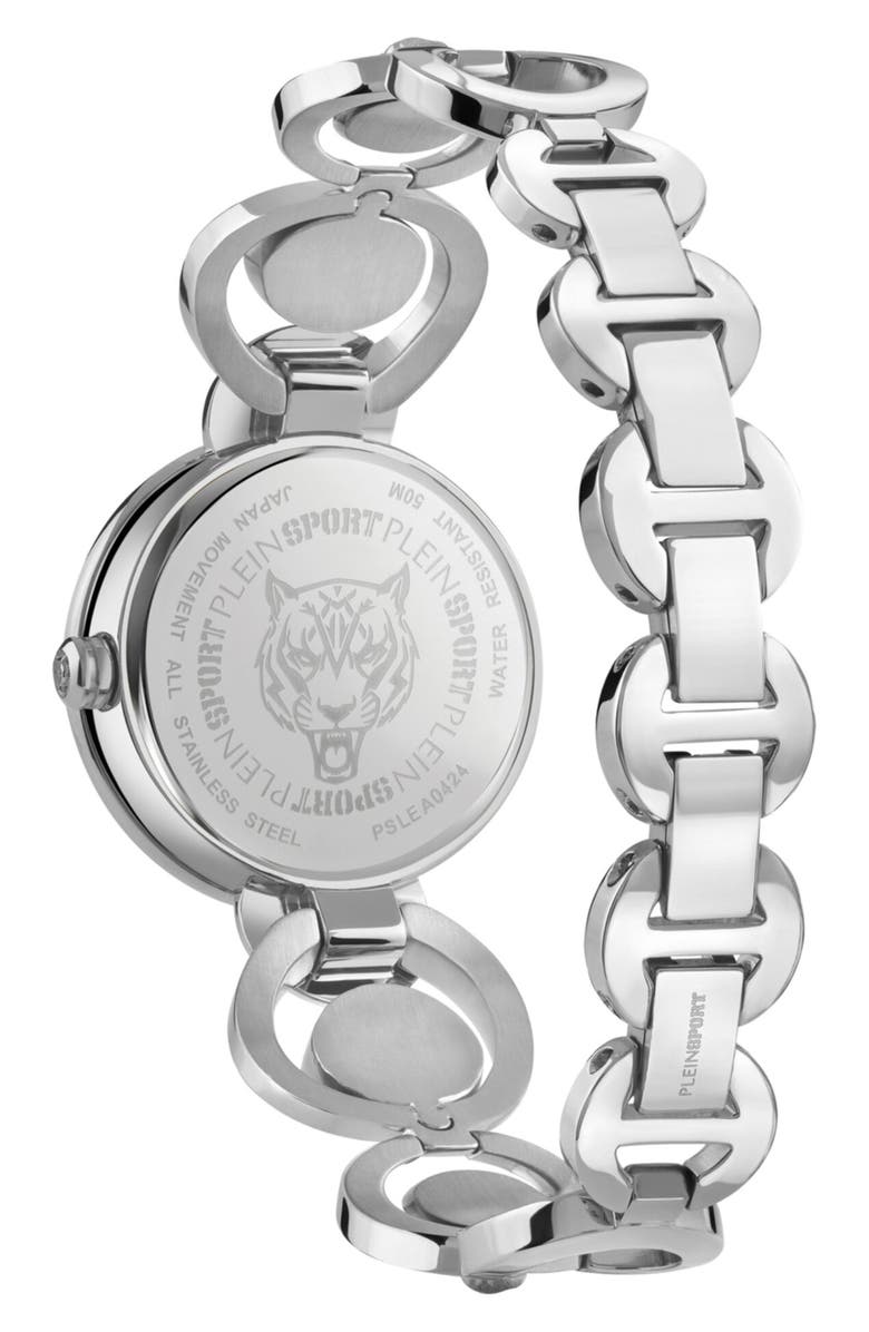 PLEIN SPORT Supernova Charm Bracelet Watch, 34mm, Alternate, color, Stainless Steel