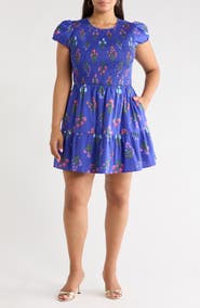 SUGARLIPS Clemen Floral Print Minidress