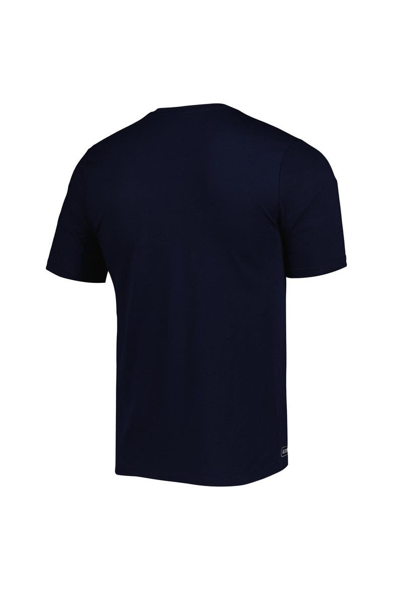 Men's New Era Navy Tennessee Titans Combine Authentic Training Huddle Up T-Shirt, Alternate, color, Navy